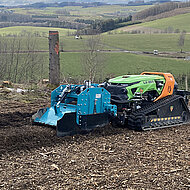 Neue Rodungs- und Streifenfr&auml;se RF 55 f&uuml;r VOGT-Funkraupen