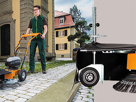 Kompakte Wildkrautb&uuml;rste AS 30 WeedHex von AS-Motor