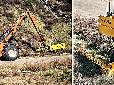 Neues Produkt von Berky &ndash; M&auml;hen und Harken mit einem Werkzeug