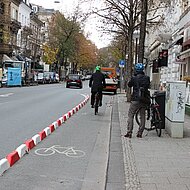 L&uuml;ft GmbH: Gesch&uuml;tzte Radstreifen in Wiesbaden 