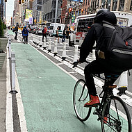 „Pop Up Bike Lanes“ – Mobiles Radwegsystem von horizont Traffic Safety