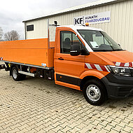 Kunath stattet VW Crafter mit Pritsche und Ladebordwand aus