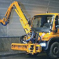 Blitzsaubere Tunnelw&auml;nde mit Reinigungsger&auml;ten &bdquo;made im Schwarzwald&ldquo;