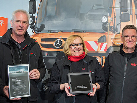 Aebi Schmidt als Mercedes-Benz Unimog ExpertPartner ausgezeichnet