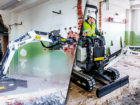 Vollelektrischer Minibagger E10e &ndash; wenn leises Arbeiten z&auml;hlt