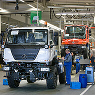 Produktionsjubil&auml;um: 20 Jahre Unimog-Fertigung in W&ouml;rth