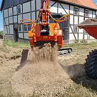 Schaufelseparatoren: nutzbares Material aus unbrauchbarem Aushub