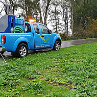 Umweltfreundliche Hei&szlig;wassertechnik von Weed Free Service im Kampf gegen Exoten