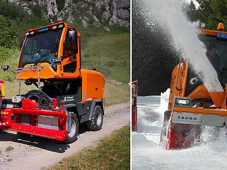 ZAUGG: Selbstfahrende Schneefr&auml;sschleuder Rolba R500 mit Wechselnutzen bringt mehr Wertsch&ouml;pfung