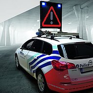 Nissen: Mobiles LED-Wechselverkehrszeichen WeNiPol II für mehr Sicherheit