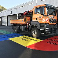 Alles im Blick: Spiegeleinstellplatz mit Triflex realisiert