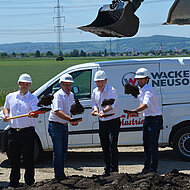 Spatenstich f&uuml;r neue Niederlassung in Stetten