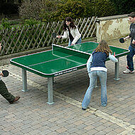 Au&szlig;entischtennistisch TOP-SPIN round-edged safety