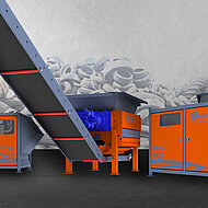 RecyclingAKTIV & TiefbauLIVE 2023: Altreifen-Recycling in Live-Demo