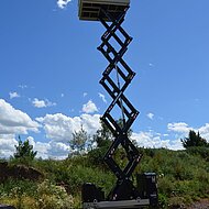 Schwenk Arbeitsb&uuml;hnen: Scherenarbeitsbühne  BiBi 1090 EVO im Einsatz