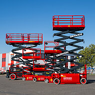 Vermieter erweitert Sortiment um 700 emissionsfreie Scherenarbeitsb&uuml;hnen