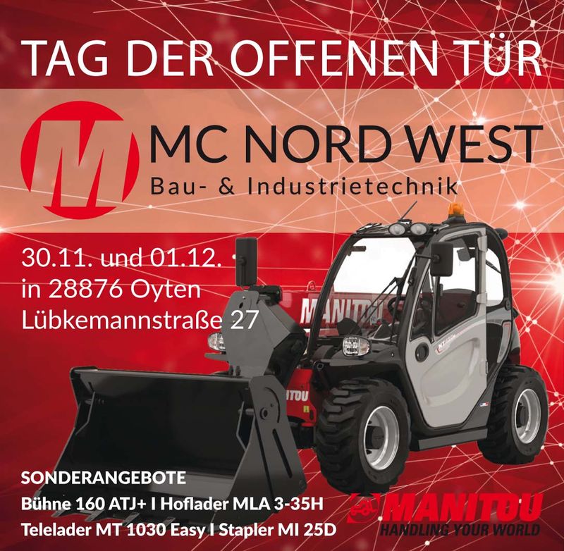 MC Nord West GmbH: Manitou-Spezialist lädt nach Oyten ein