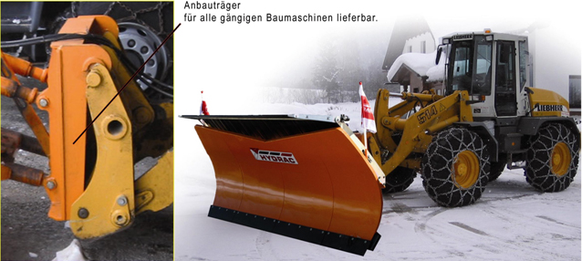 Anbautr&auml;ger f&uuml;r alle g&auml;ngigen Baumaschinen lieferbar.