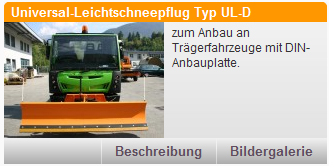 Hummel Universal-Leichtschneepflug Typ UL-D