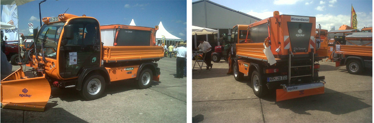 AUSA M350H mit epoke Fl&uuml;ssigkeitstreuer Typ &bdquo;City Sprayer&ldquo;