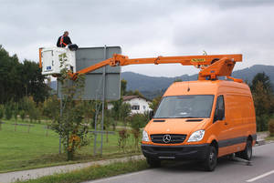 Abst&uuml;tzung der PD 135 V innerhalb des Fahrzeugprofils