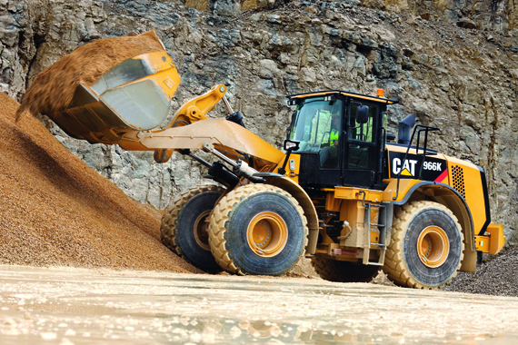 Zugeschnitten auf die Gewinnungsindustrie pr&auml;sentiert Zeppelin eine Auswahl von Radladern der K-Serie, wie den neuen Cat 966K, 972K und 980K, die in diesem Jahr auf den europ&auml;ischen Markt kommen. 