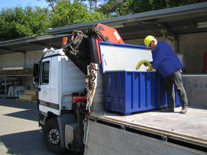 MobilBoxen mit Rollen f&uuml;r den komfortablen Werkzeugtransport auf der Baustelle. 