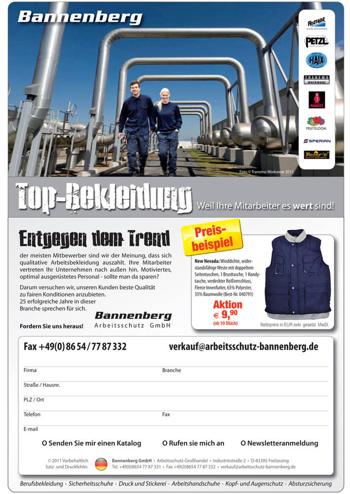 Banenberg Arbeitskleidung