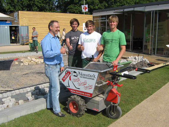 Temove unterst&uuml;tzt Landschaftsg&auml;rtner-Azubis auf der Buga Koblenz
